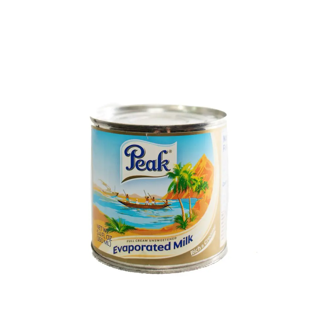 A can of peak evaporated milk