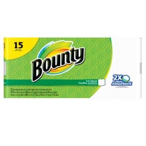A package of bounty paper towels.