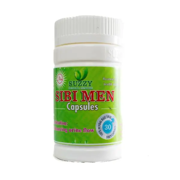 A bottle of pill for men with green label.