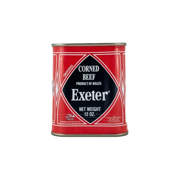 A can of exeter hot dog sauce.