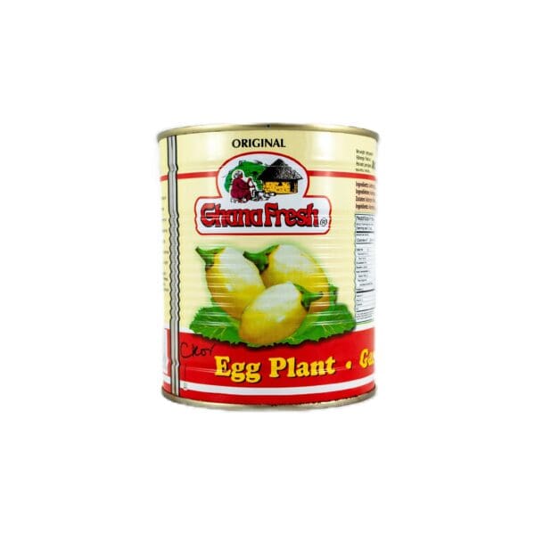 A can of egg plant is shown here.