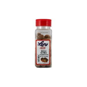 A jar of whole nuts is shown.