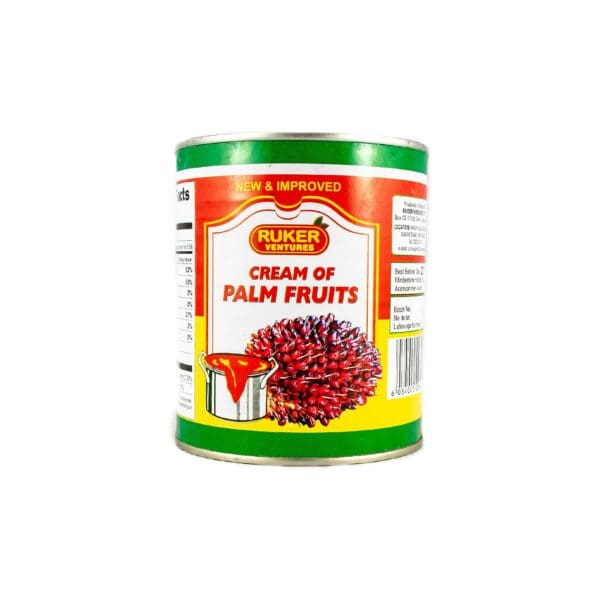 A can of cream of palm fruits