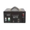 A black box with two lights on top of it.