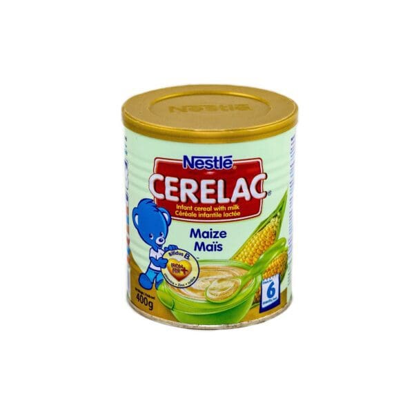 A can of cerelac maize milk