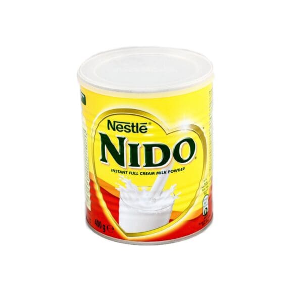 A can of nido milk on top of a table.